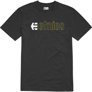Etnies T-shirt pour enfants ECORP - Noir/Blanc jaune