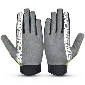 Stay Strong Chev Stripe Gloves - Green