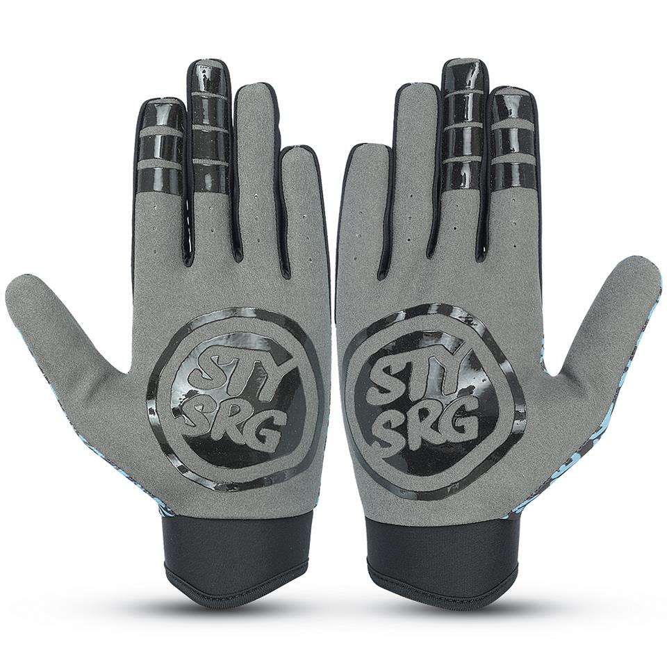 Stay Strong Sketch Gloves - Black/Teal