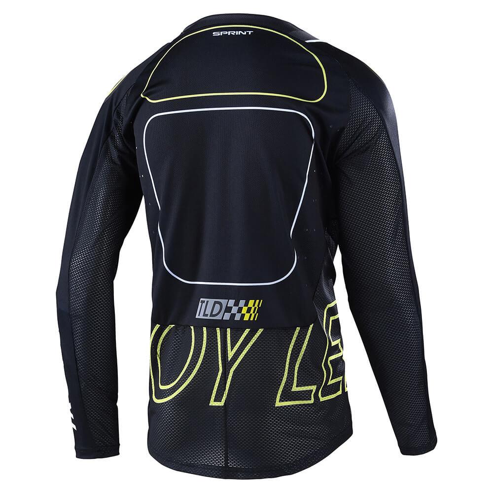 Troy Lee Sprint Race Jersey Drop in - Nero/Verde