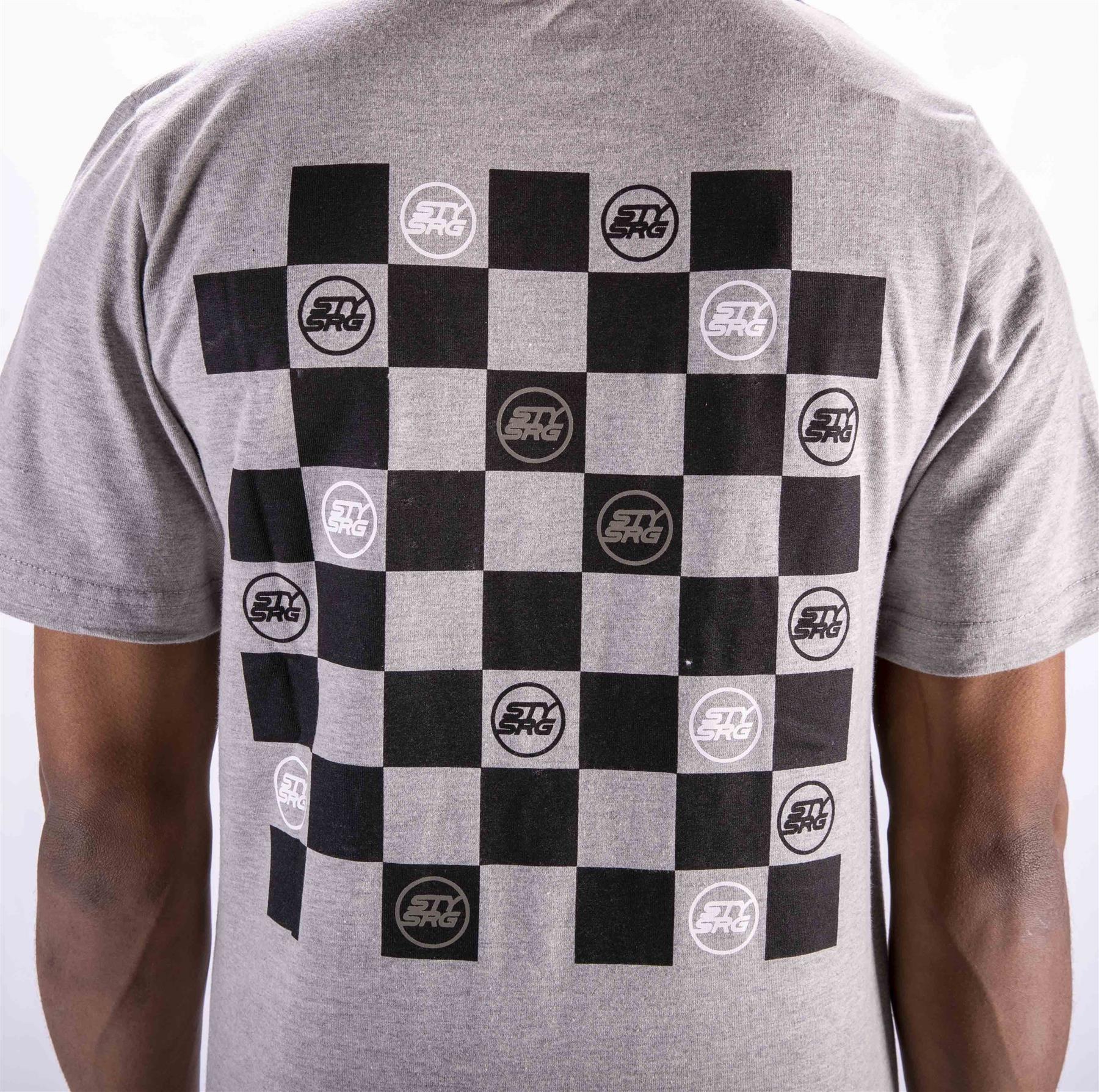 Stay Strong Camiseta de checker - gris