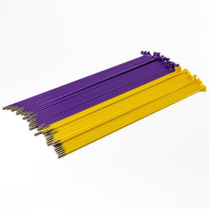 Sorgente inossidabile raggi (40 pacchetti) - viola/giallo