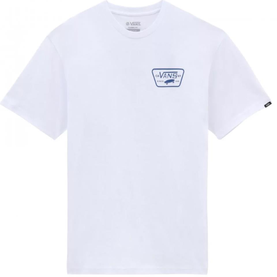 Vans Camiseta de parche completo - blanco/azul verdadero