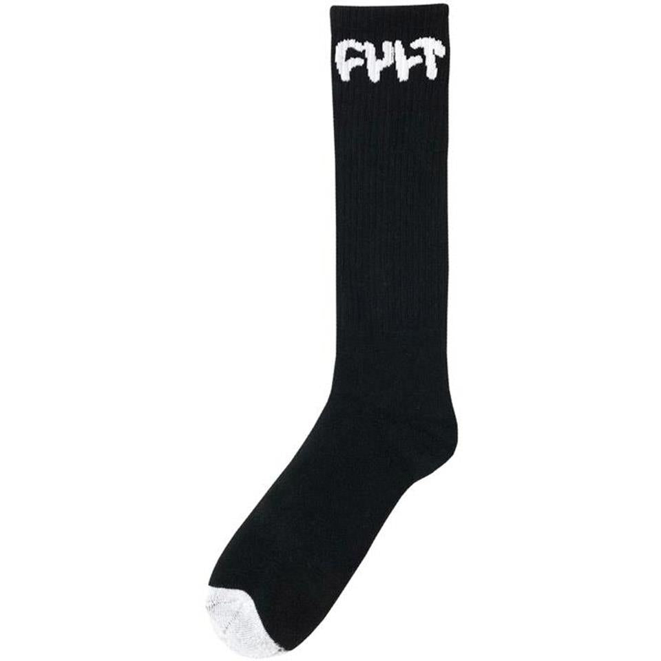 Cult Logotipo de calcetines largos - Negro