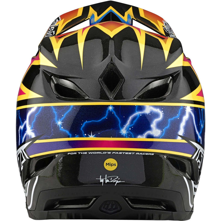 Troy Lee D4 In carbonio Casco da gara - Lightning/Nero