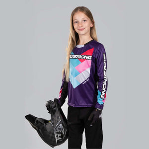 Stay Strong Youth Chevron Race Jersey - Purple