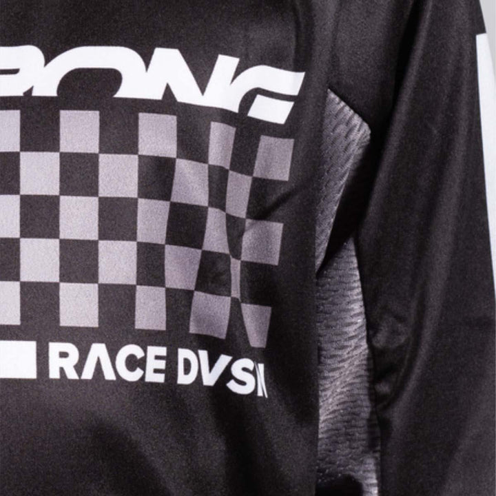 Stay Strong Youth Checker Race Jersey - Black