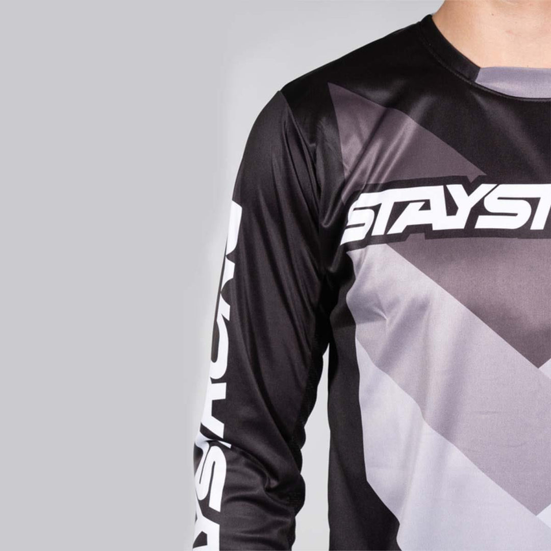 Stay Strong Chevron Race Jersey - Black