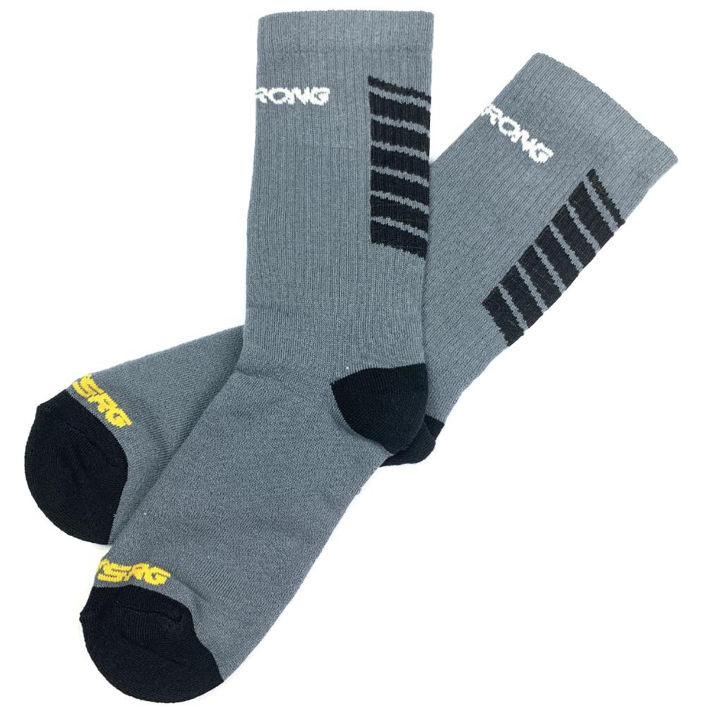 Stay Strong Chevron Socks - Grey