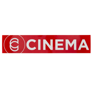 Cinema Autocollant de rampe 4 "x 24" - rouge