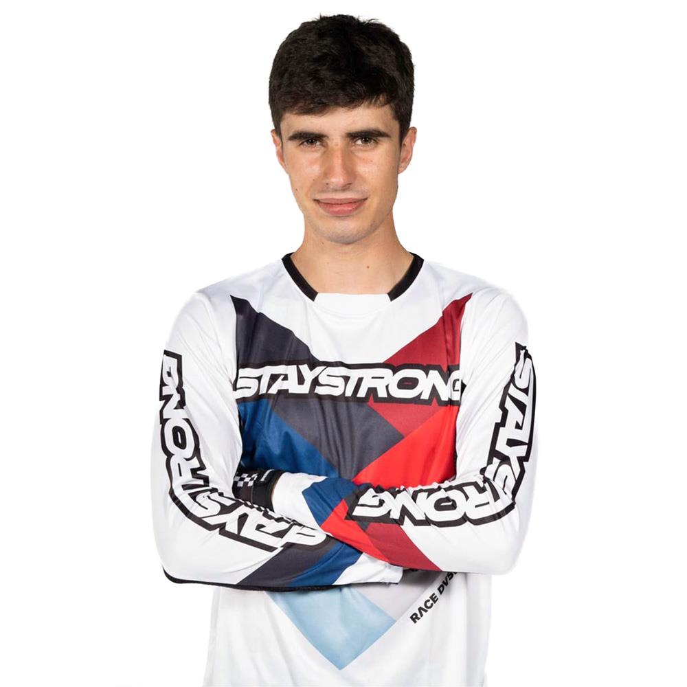 Stay Strong Chevron Race Jersey - White