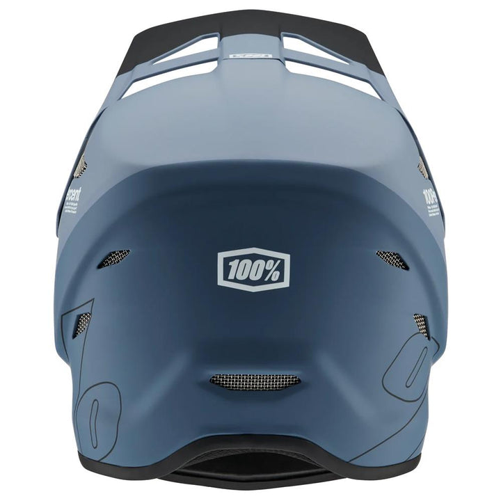 100% de casco de carrera de estado - Drop/Acero Azul