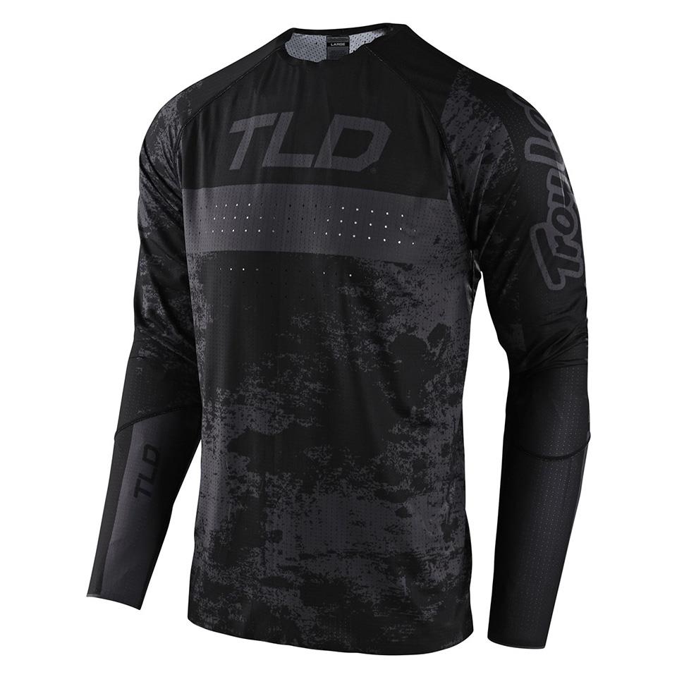 Troy Lee Sprint Ultra Race Jersey - Schmutz Schwarz
