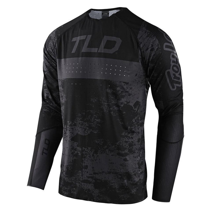 Troy Lee Sprint Ultra Race Jersey - Schmutz Schwarz