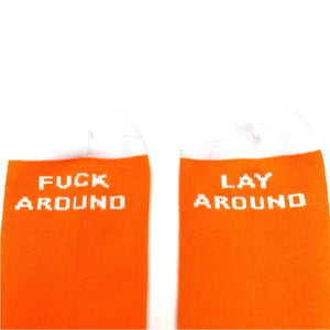 Cult Big Logo Crew Socks - Orange