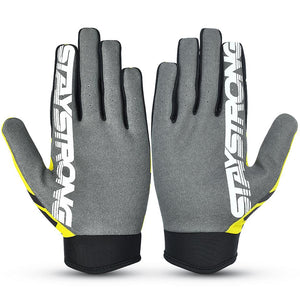 Stay Strong Chev Stripe Gloves - Yellow