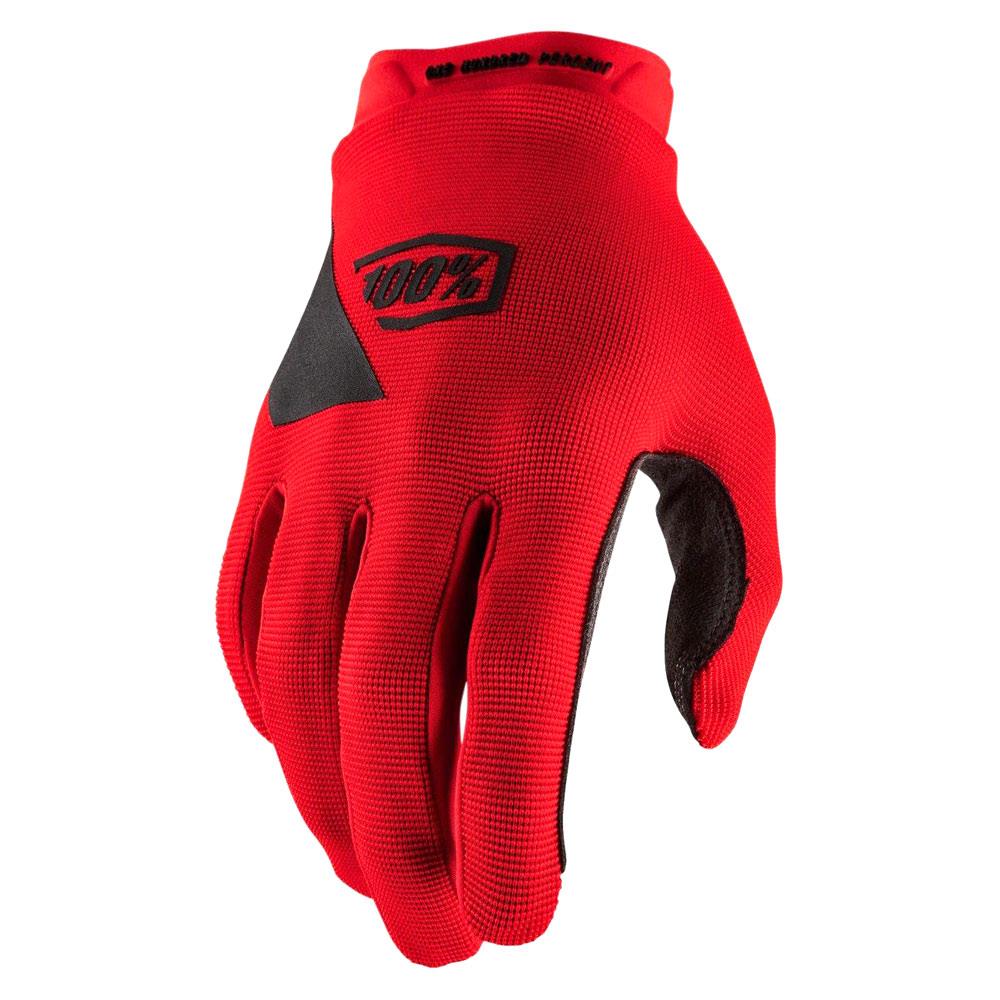 100% Ridecamp Race Gloves - Red