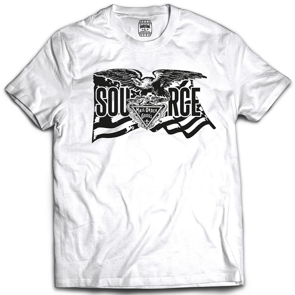 Source flaggen -T -Shirt - Weiß