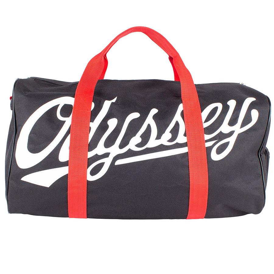 Odyssey Slugger -Duffle -Tasche - Schwarz mit roten Gurten
