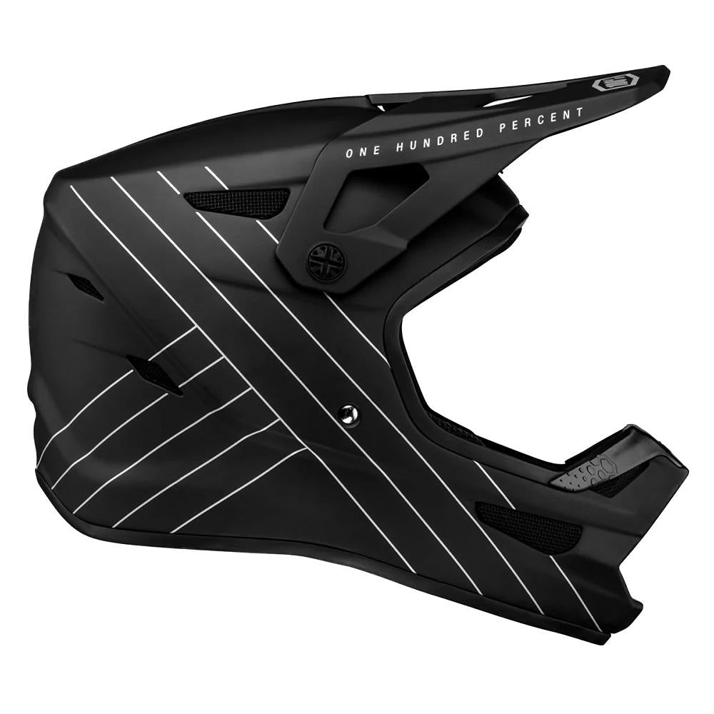 Stato del 100% Giovani Casco da gara - essenziale Nero