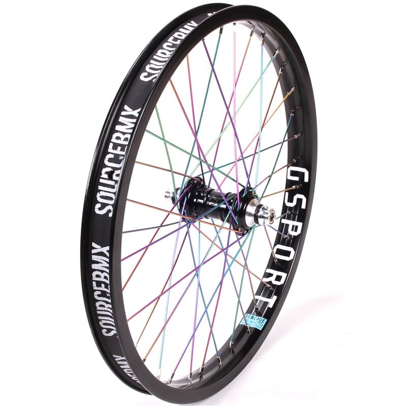 Profile Mini Front Female Wheel - Titanium Upgrade - Black/Rainbow