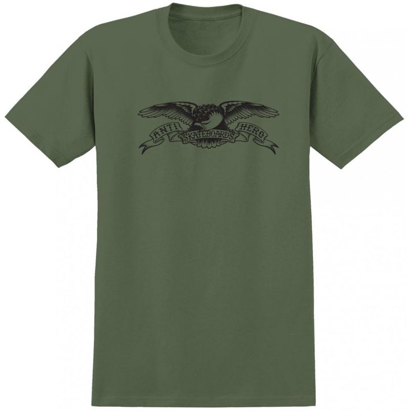 Anti Hero Tee Basic Eagle - Verde militar