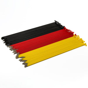 Rayons de source (modèle alternant) - Noir/Rouge jaune