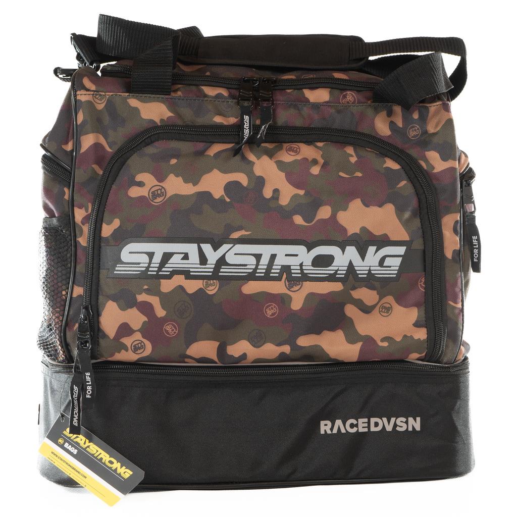 Stay Strong Race DVSN Helmet/Kit Bag - Green Camo