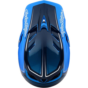 Casque de course composite Troy Lee D4 - Shadow/Bleu