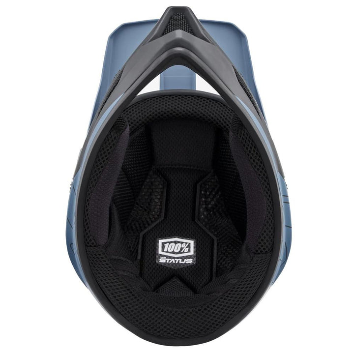 100% de casco de carrera de estado - Drop/Acero Azul