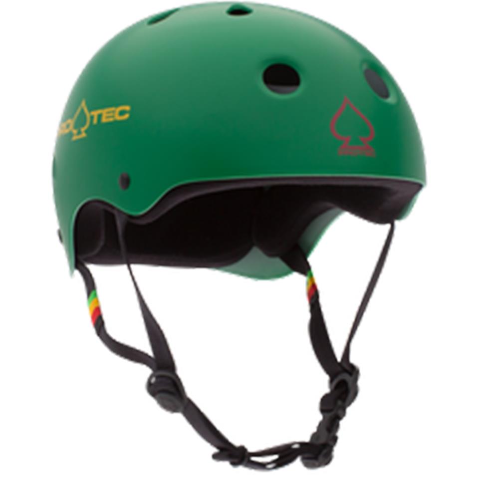 Pro-Tec Celmetto classico - Green matte Rasta