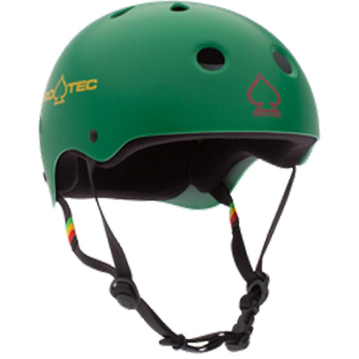 Pro-Tec Celmetto classico - Green matte Rasta