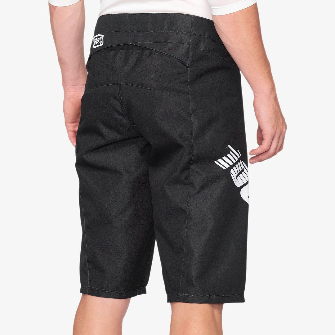 100% de shorts de carreras R -n -n -r -core - Negro