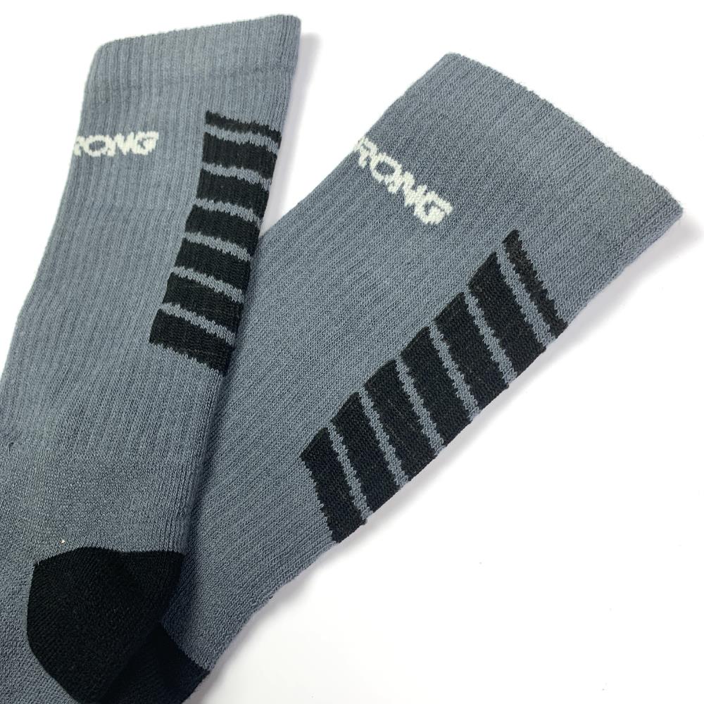 Stay Strong Chevron Socks - Grey