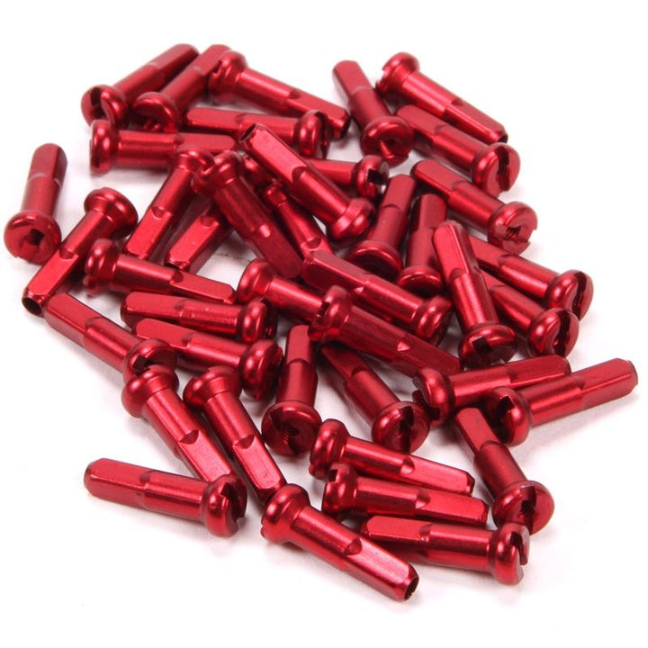 Source Alloy Spoke Nipples in Red