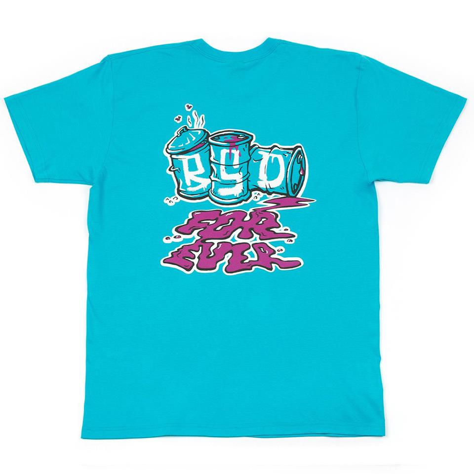 BSD T-shirt de déversement - Aqua