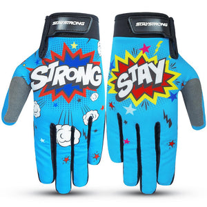 Stay Strong POW Gloves - Teal