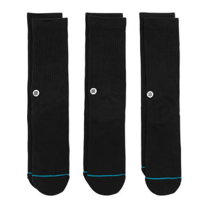 Stance Icônes chaussettes 3 pack - Noir/ Grand