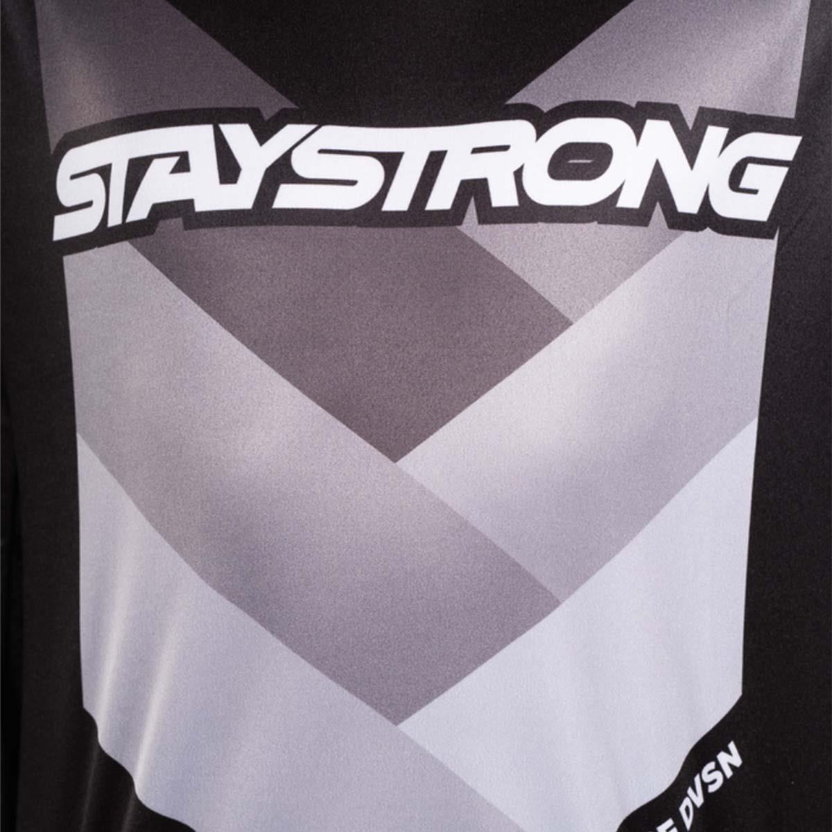 Stay Strong Junior Jersey Chevron Race - Negro