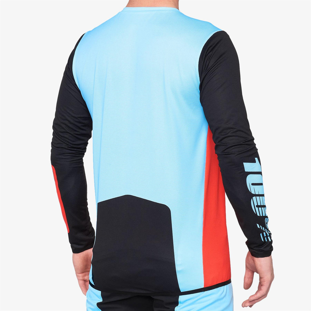 100% R -Core X Race Jersey - Fluo Red/Negro