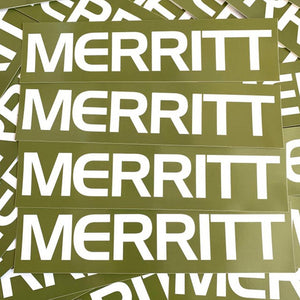 Merritt Frame Sticker - Army Green