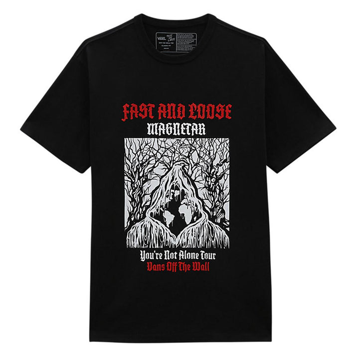 Vans X Fast And Loose Off The Wall T-Shirt - Black