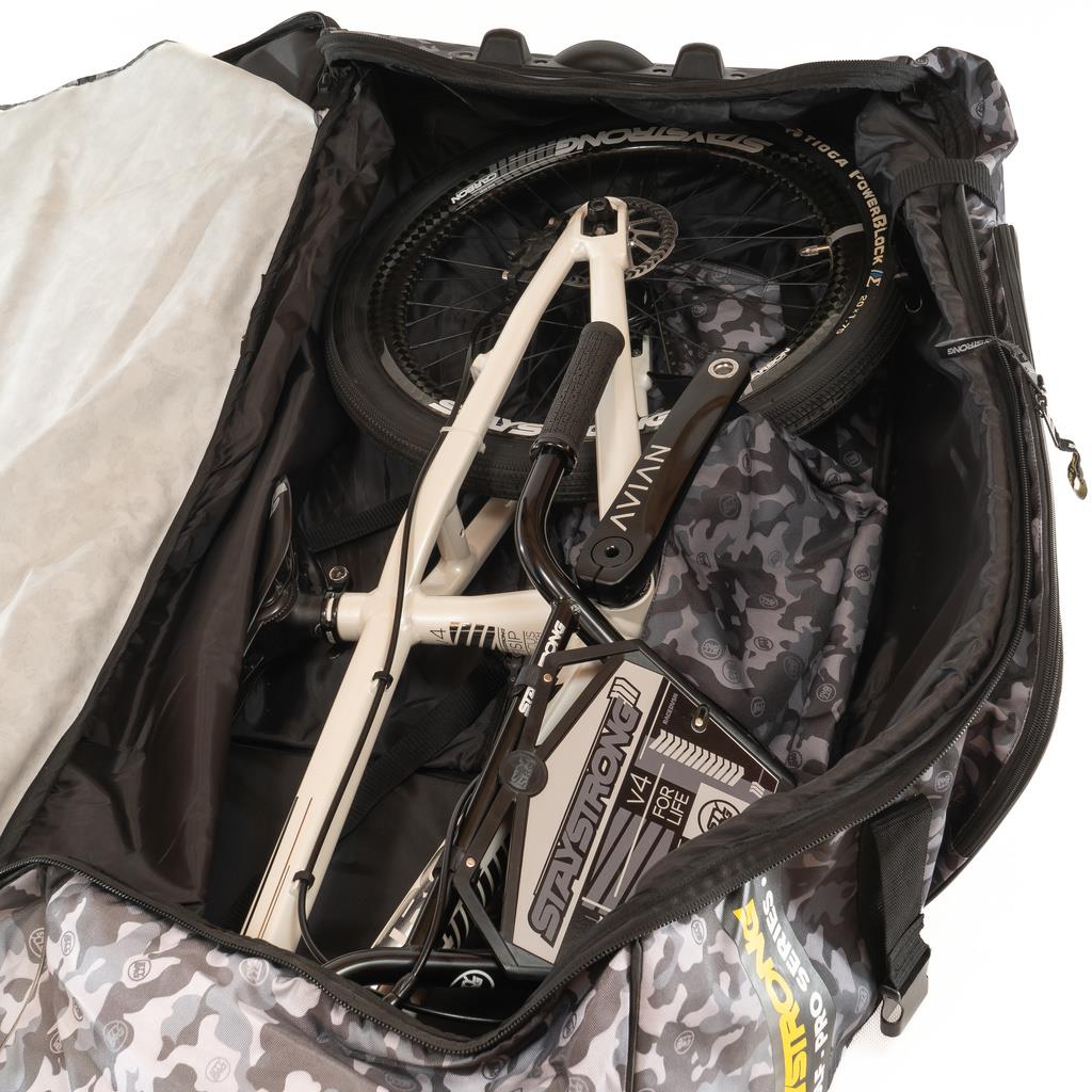 Stay Strong V2 Pro Serie Golf/Bike Bag - Nero/Grigio camo