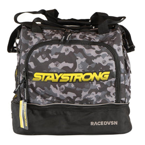 Stay Strong Race DVSN Casco/Bolsa de kit - Negro/CAMO gris