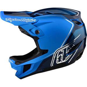 Casque de course composite Troy Lee D4 - Shadow/Bleu