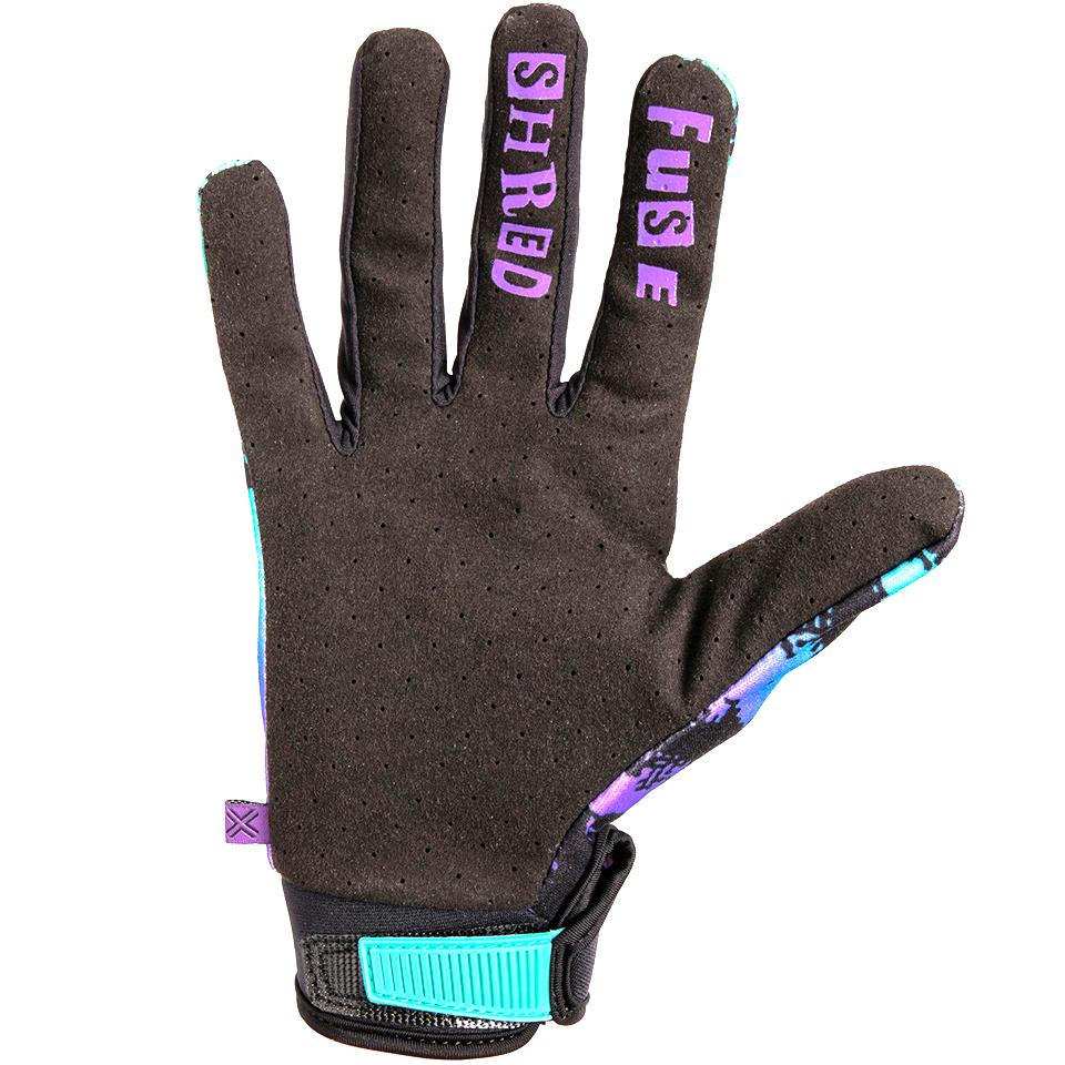 Fuse Chroma Shred Handschuhe - Purpur/Blaugrün verblassen