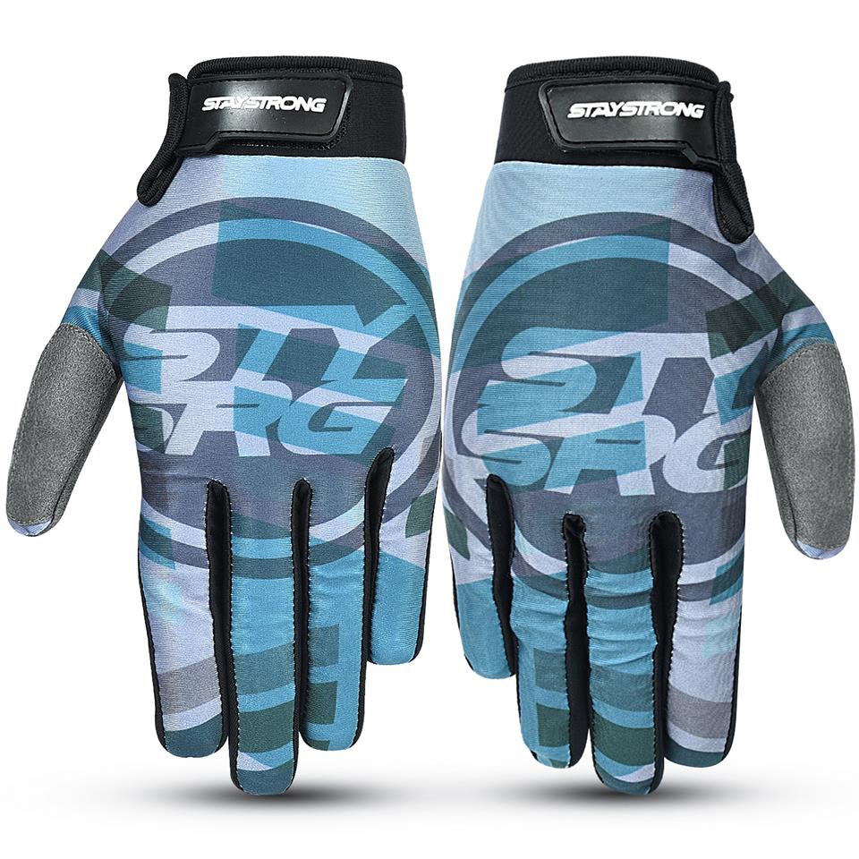 Stay Strong Icon Line Youth Gloves - Teal