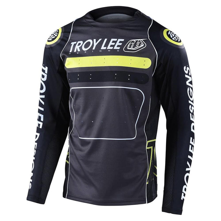 Troy Lee Sprint Race Jersey Drop in - Nero/Verde