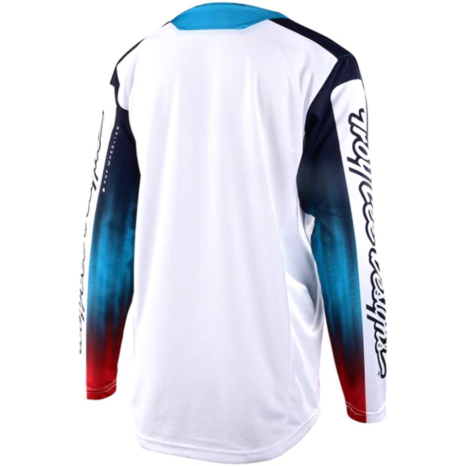 Troy Lee Sprint Giovani Race Jersey - Jet Fuel/White
