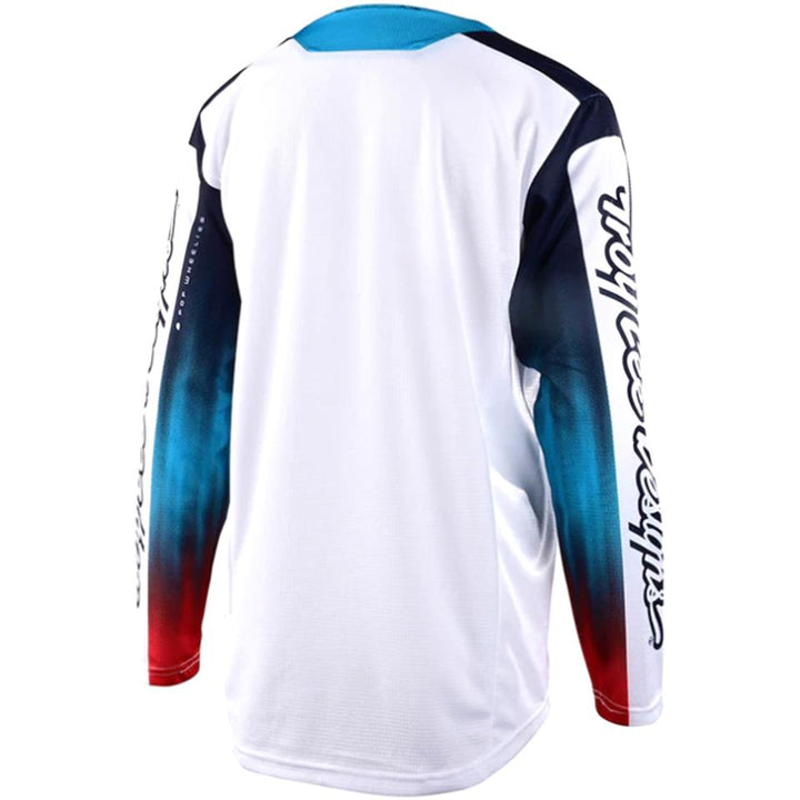 Troy Lee Sprint Giovani Race Jersey - Jet Fuel/White